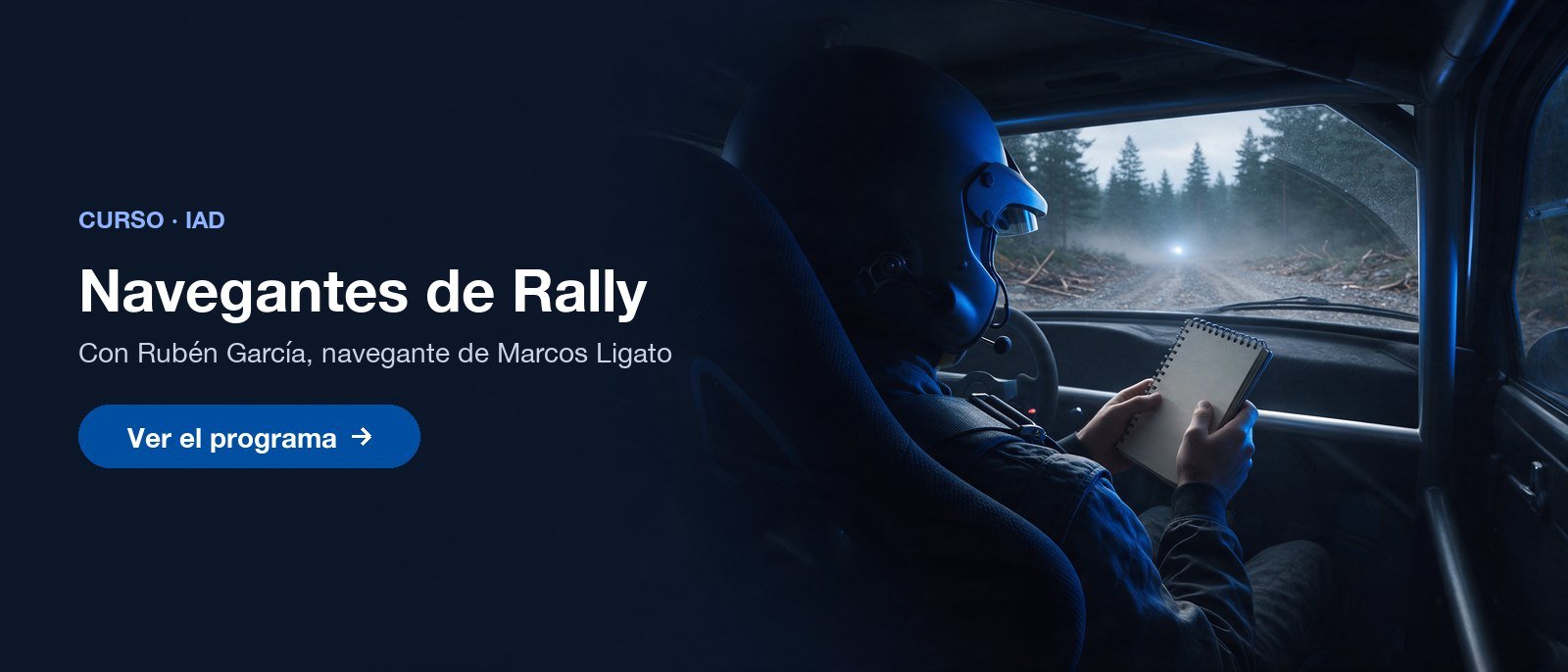 Curso Navegantes de Rally con Rubén García, IAD
